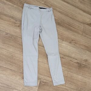 Women's Elegant Light Gray Straight Leg Pants